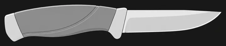 Illustration of the Morakniv Companion (stainless, Hi-Vis Orange shown)